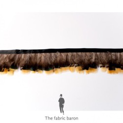 Feather Ribbon - Brown - Yellow