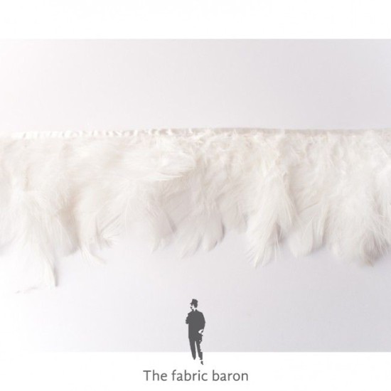 Feather Ribbon - White