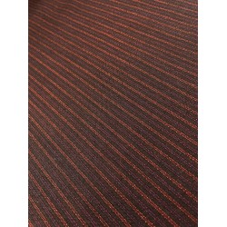 Striped Fabric - Brown/Red