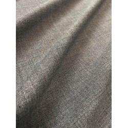 Polyester/Wool Fabric - Silver/Gray