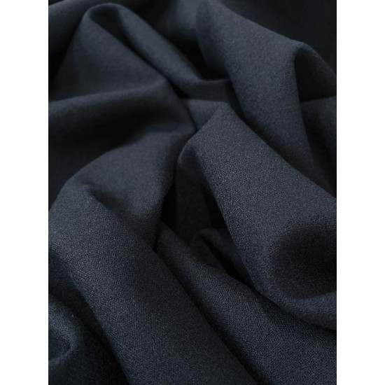 Wool Stretch Fabric - Marine
