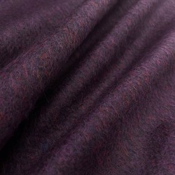 Tweed Stretch Fabric - Aubergine