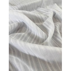 Blouse Fabric - White Striped