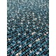 Coarse Woven Fabric - Cobalt/White/Black