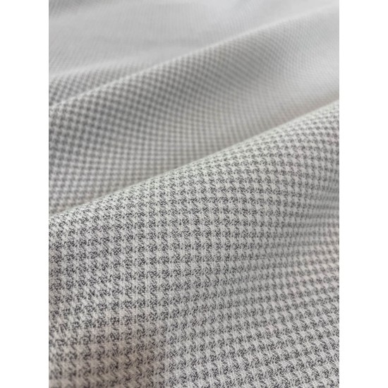 Checked Fabric - Pied de Poules Light Grey