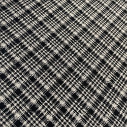 Checked Fabric - Black/Beige