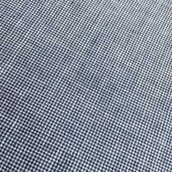 Checked Linen - Blue/White