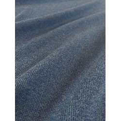 Tissu Jersey Boucle - Jeans Bleu