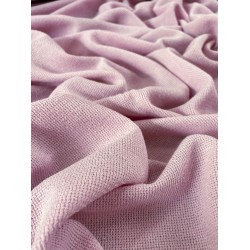 Tissu Jersey Boucle - Rose Pastel