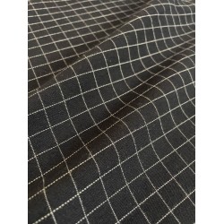 Checked Fabric - Black/White