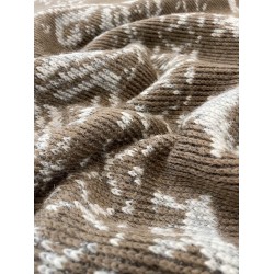 Wool (100%) Knitted Fabric - Beige