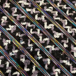 Wool Boucle - Mexican/Lilac/White