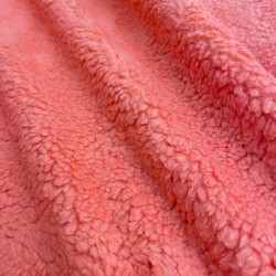 Teddy Fabric - Light Fluor Orange