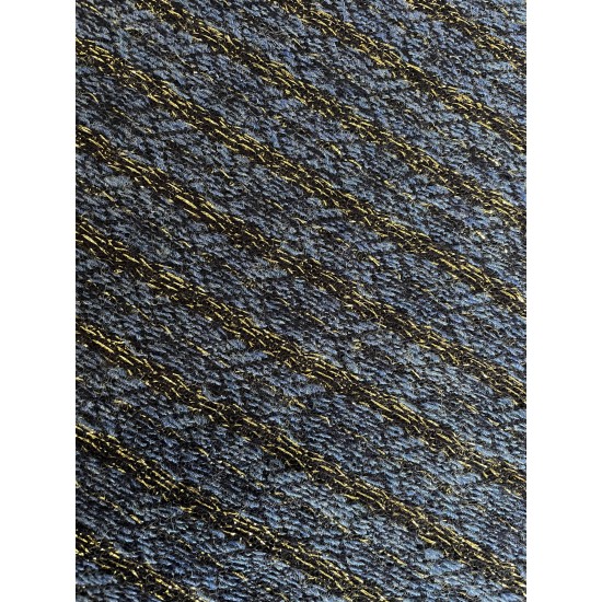 Knitted Fabric Glitter - Blue/Lavender/Gold