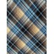 Checkered Fabric Wool - Navy/Blue/Beige