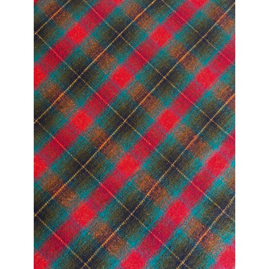 Checkered Fabric Wool - Red/Green/Navy