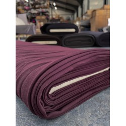 Polyester - Wool - Lycra - Aubergine (Coupon)