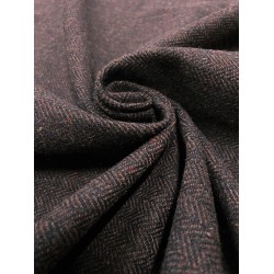 Herringbone Fabric - Dark Brown