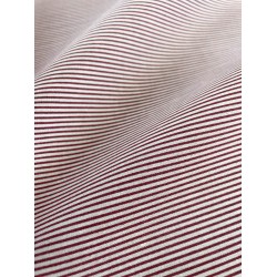 Tissu Rayé - Rouge/Blanc