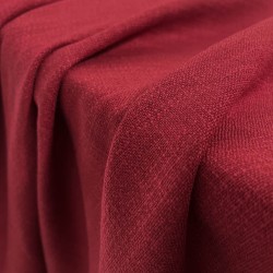 Linen Stretch - Warm Red