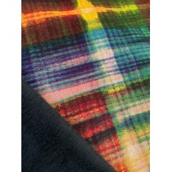 Double Face Fleece Fabric - Abstract 