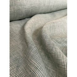 Checked Linen - Green/White