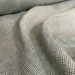 Checked Linen - Green/White