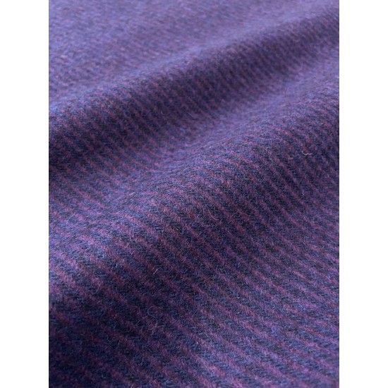 Caban Fabric - Purple/Ink Blue