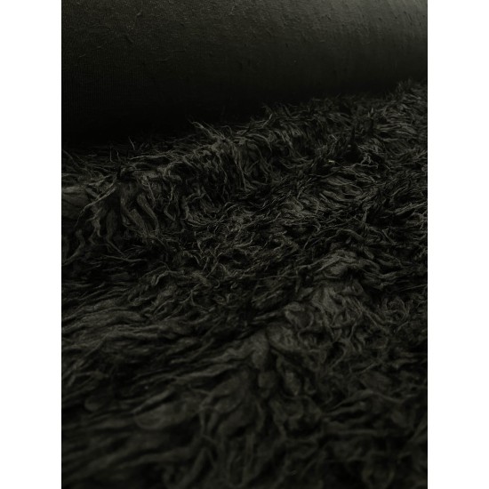 Fake Fur Fabric - Black