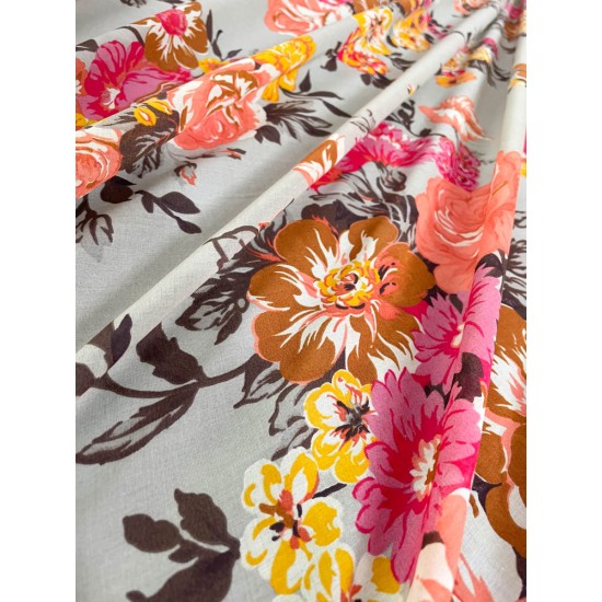 Printed Cotton Fabric - Flowers