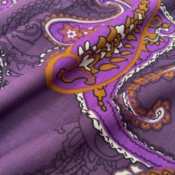 Printed Cotton - Purple Bandana