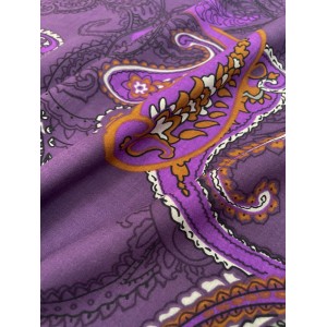 Printed Cotton - Purple Bandana