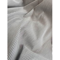 Striped Fabric Stretch - Grey/White