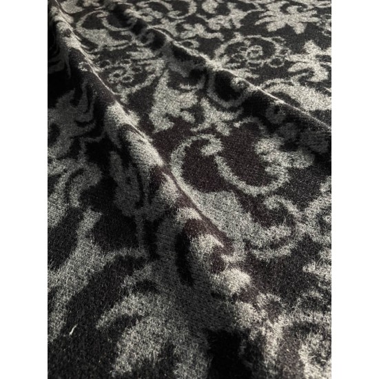 Knitted Fabric - Black/Grey