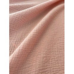 Mousseline Fabric - Salmon Pink