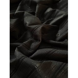Blouse Fabric - Black Striped