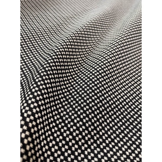 Jacquard Fabric - Black/White