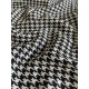 Knitted Fabric Pied de Poule - Black - White