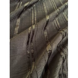 Striped Fabric - Brown/Shine