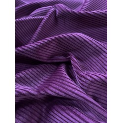 Rib Fabric - Purple (Stretch)