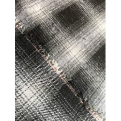 Checkered Fabric Wool - Black/Grey/White