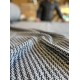 Tissu Tweed Diagonal - Noir/Blanc