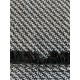 Tissu Tweed Diagonal - Noir/Blanc