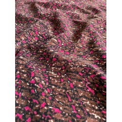 Rib Fabric – Brown/White/Black/Pink