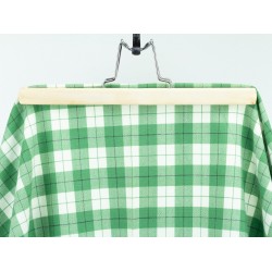 Checked Fabric - Green White