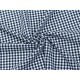 Checked Fabric With Stripe - Marine White