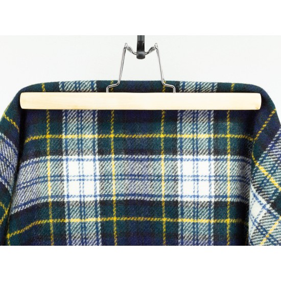 Checked Fabric Shetland Wool - Green Steward