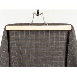 Checked Fabric - Brown Orange Gray