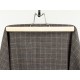 Checked Fabric - Brown Orange Gray