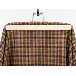 Checked Fabric Wool - Pink Ocher Olive
